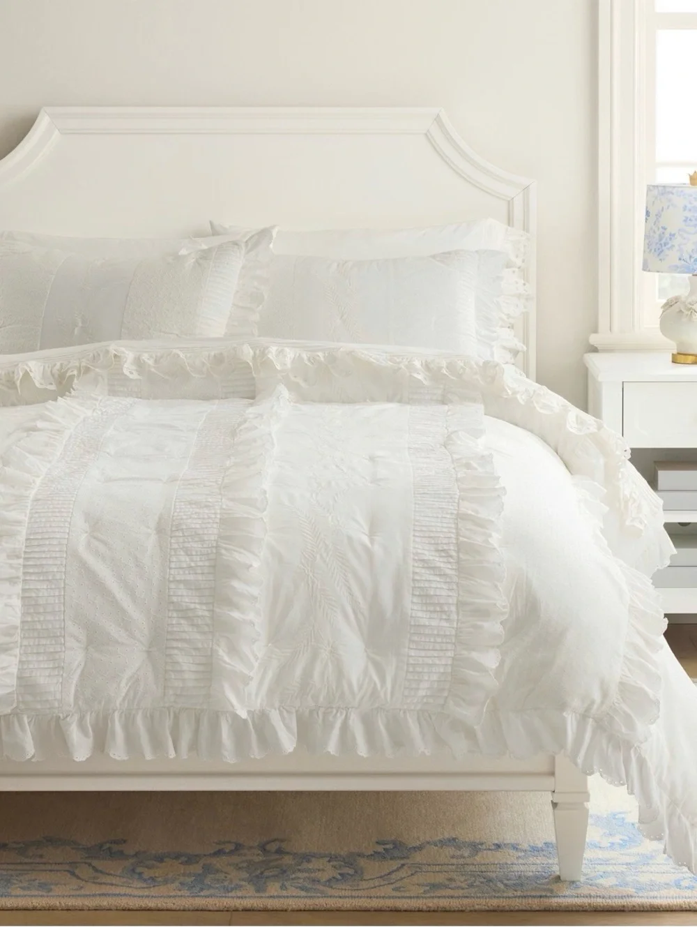LoveShackFancy Eyelet Twin XL Quilt and Sham
